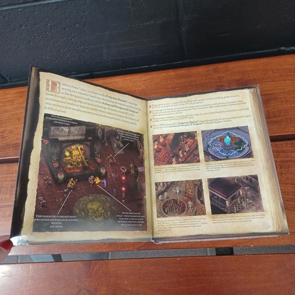 Baldur's Gate 1998 PC Big Box Includes Original Box, Map, 5 Disc CDs, Inserts - Picture 5 of 11